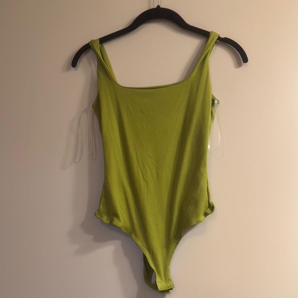 Women Lime Green bodysuit top